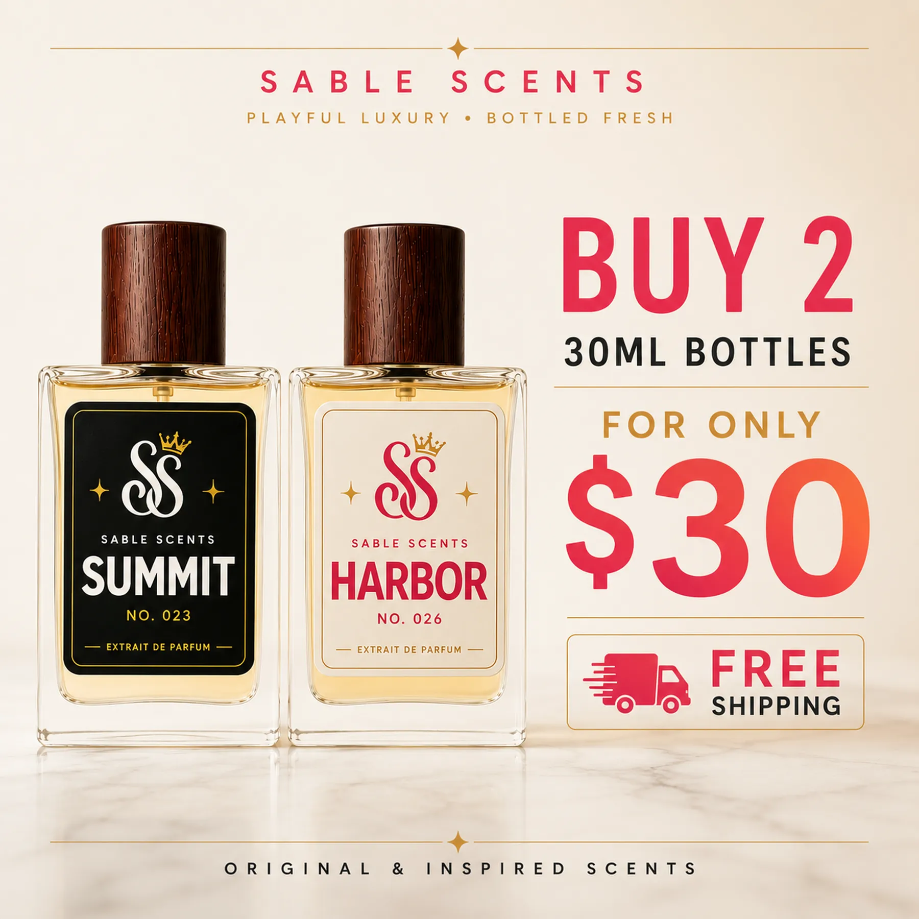 Buy 2 · 30 ml Bottles for $30